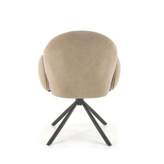 Stol USTER - cappuccino boucle - svingbar 180 grader