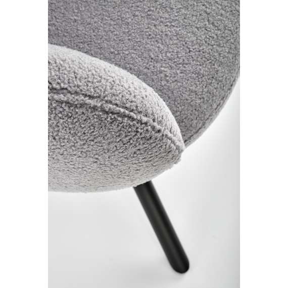 Stol USTER - grå boucle - svingbar 180 grader