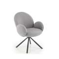 Stol USTER - grå boucle - svingbar 180 grader