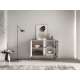Skjenk BARNEE 107x86 cm - 2 dører -  cashmere - LED
