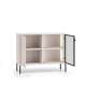 Skjenk BARNEE 107x86 cm - 2 dører -  cashmere - LED