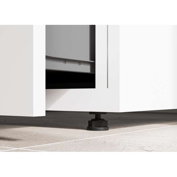 Skap til vaskemaskin og tørketrommel ASA 134x144 cm - med skuff - hvit