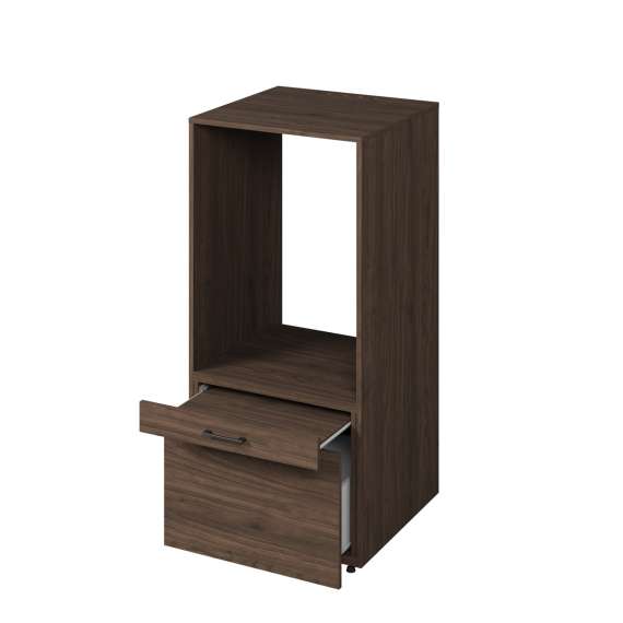 Vaskemaskinskap ASA 67x144 cm - med skuff - valnøtt