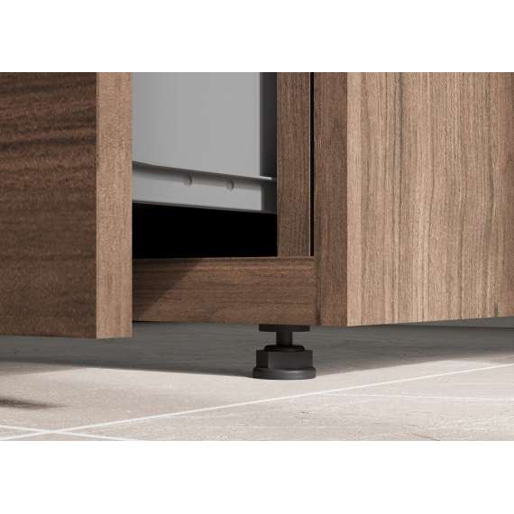 Vaskemaskinskap ASA 67x144 cm - med skuff - valnøtt