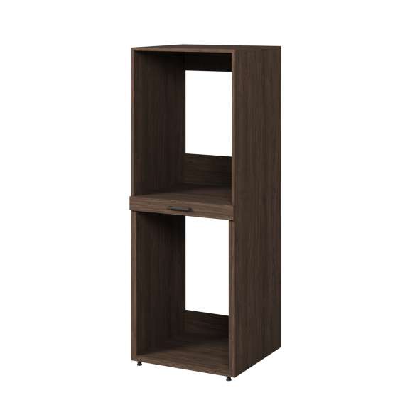 Skap til vaskemaskin og tørketrommel ASA 69x189 cm - valnøt