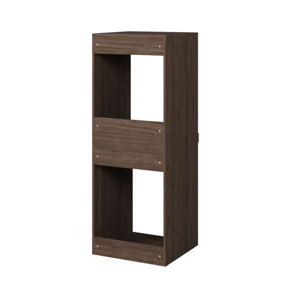 Skap til vaskemaskin og tørketrommel ASA 69x189 cm - valnøt