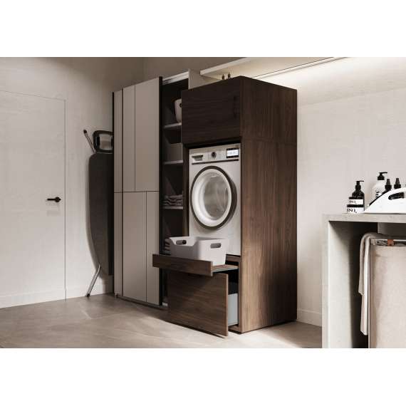 Overskap til vaskemaskinskap ASA 67x44 cm - valnøtt