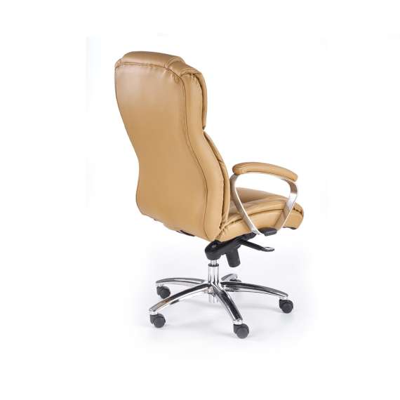 Kontorstol FOSTER - lys brun skinn