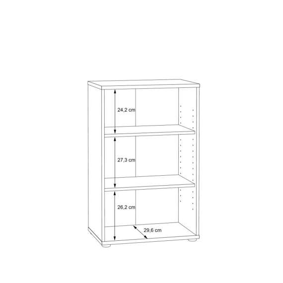 Reol ARCHBOX - 54x85 cm - eik artisan - 2 hyller