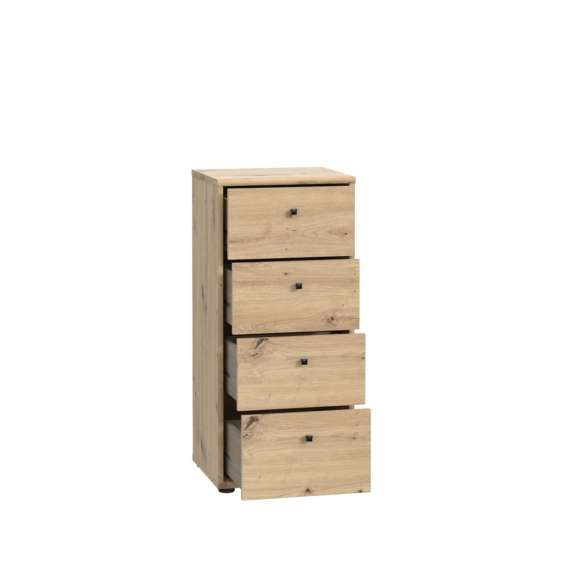 Kommode ARCHBOX - 39x85 cm - eik artisan - 4 skuffer
