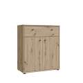 Skjenk ARCHBOX - 74x85 cm - eik artisan - 1 skuff - 2 dører