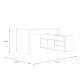 Skrivebord ARCHBOX - 151 x121 cm - eik artisan - 2 dører - 3 skuffer