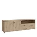 Tv-benk ARCHBOX - 144 x44 cm - eik artisan - 2 dører