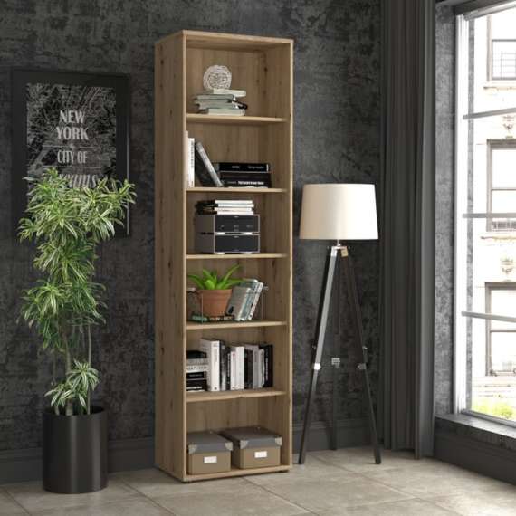 Reol ARCHBOX - 54x198 cm - eik artisan - 5 hyller