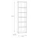 Reol ARCHBOX - 54x198 cm - eik artisan - 5 hyller