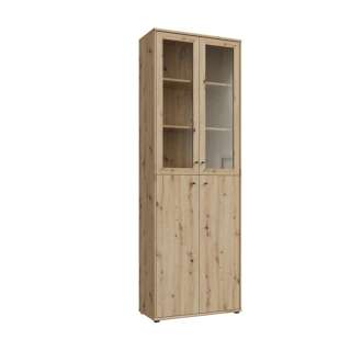 Vitrineskap ARCHBOX - 74x217 cm - eik artisan - 4 dører