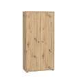 Garderobeskap ARCHBOX - 74x149 cm - eik artisan - 2 dører