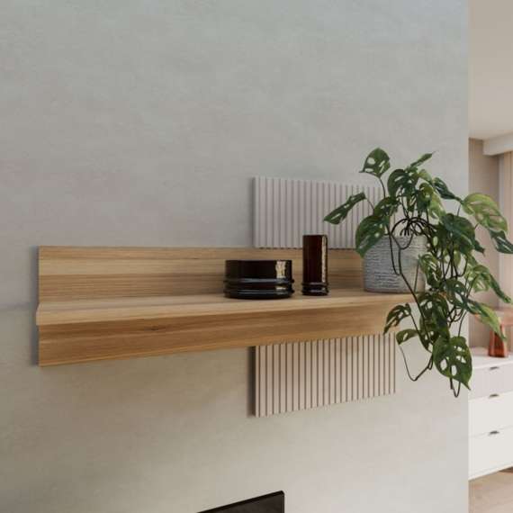 Veggpanel SERAVEL 100x63 cm - beige sand - eik mauvella