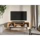 Tv-benk REYNOS - 150x53 cm - eik mavelie - 3 dører