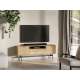 Tv-benk REYNOS - 150x53 cm - eik mavelie - 3 dører