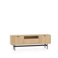 Tv-benk REYNOS - 150x53 cm - eik mavelie - 3 dører