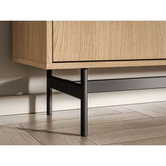 Skjenk REYNOS - 150x85 cm - eik mavelie - 2 dører - 3 skuffer