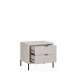 Nattbord SERAVEL 57x49 cm - 2 skuffer - beige sand - eik mauvella
