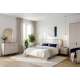 Skjenk SERAVEL 110x87 cm - 3 skuffer - beige sand - eik mauvella