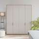Garderobeskap SERAVEL - 180x214 cm - beige sand - 4 dører