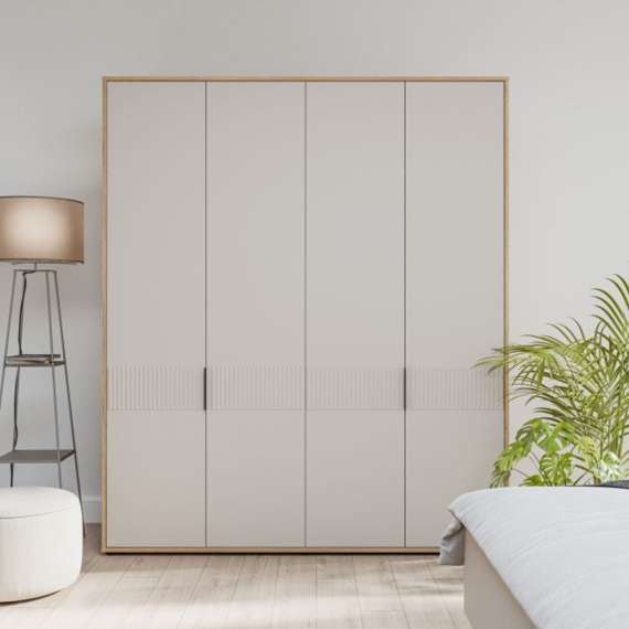Garderobeskap SERAVEL - 180x214 cm - beige sand - 4 dører