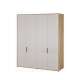 Garderobeskap SERAVEL - 180x214 cm - beige sand - 4 dører
