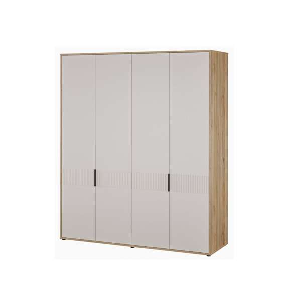 Garderobeskap SERAVEL - 180x214 cm - beige sand - 4 dører