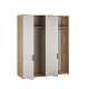 Garderobeskap SERAVEL - 180x214 cm - beige sand - 4 dører