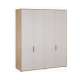 Garderobeskap SERAVEL - 180x214 cm - beige sand - 4 dører