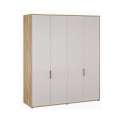 Garderobeskap SERAVEL - 180x214 cm - beige sand - 4 dører