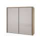 Garderobeskap SERAVEL - 231x216 cm - beige sand - 2 skyvedører