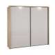 Garderobeskap SERAVEL - 231x216 cm - beige sand - 2 skyvedører