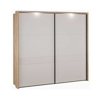 Garderobeskap SERAVEL - 231x216 cm - beige sand - 2 skyvedører