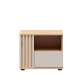 Nattbord BREVAS 55x46 cm - 1 skuff - cashmere - eik artisan