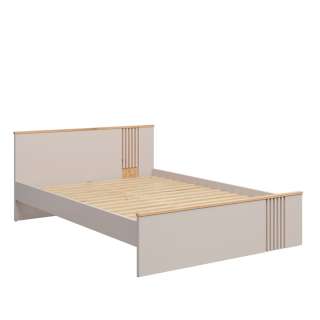 Seng BREVAS 160x200 cm - cashmere - eik artisan - 1 skuff