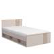 Seng BREVAS 120x200 cm - cashmere - eik artisan