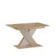 Spisebord BREVAS 130-175 cm - med illeggsplate -  eik artisan - cashmere