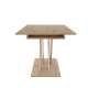 Spisebord BREVAS 130-175 cm - med illeggsplate -  eik artisan - cashmere