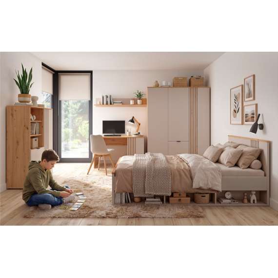 Reaol BREVAS 70x196 cm - 1 dør - cashmere - eik artisan