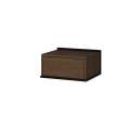 Vegghengt nattbord ZENAR - 50x25 cm - valnøtt elegant - med skuff