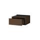 Vegghengt nattbord ZENAR - 50x25 cm - valnøtt elegant - med skuff