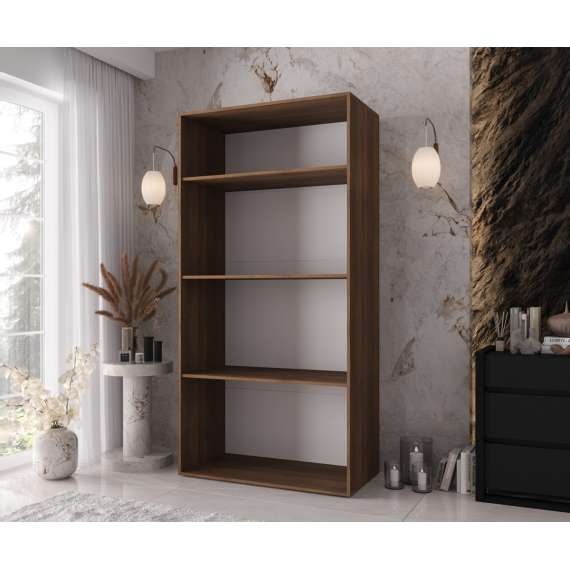 Garderobeskap KRIS 100x202 cm - valnøtt warmia - 2 dører