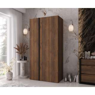 Garderobeskap KRIS 100x202 cm - valnøtt warmia - 2 dører