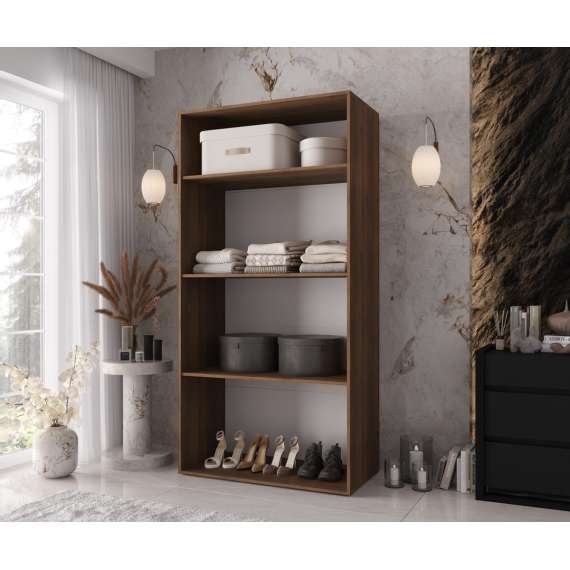 Garderobeskap KRIS 100x202 cm - valnøtt warmia - 2 dører