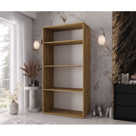 Garderobeskap KRIS 100x202 cm - eik artisan - 2 dører